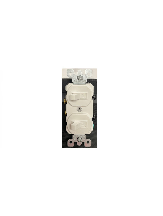 Switch Doble Blanco Leviton 15 AMP - 120V