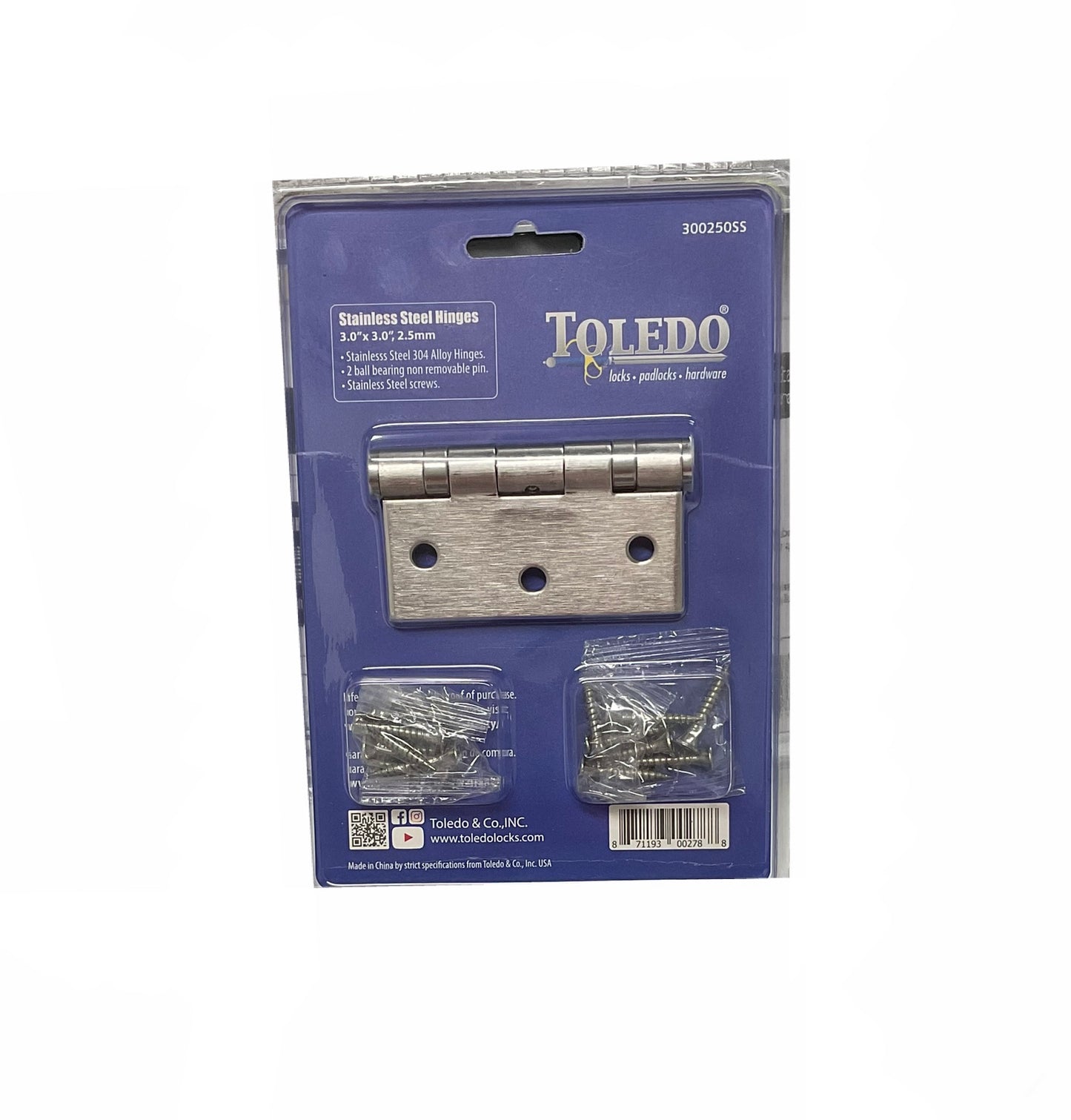 Goznes Stainless Steel - Toledo Fine Locks