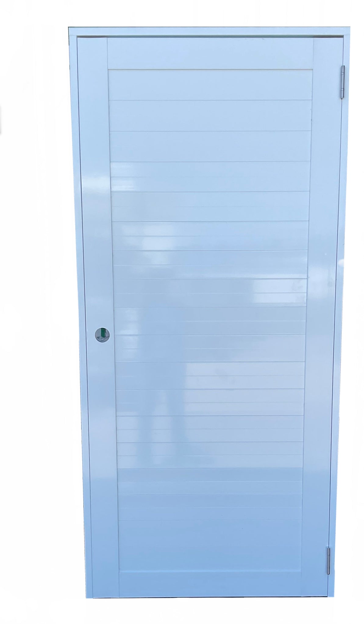 Puerta Aluminio Blanca 36” x 84” Izquierda