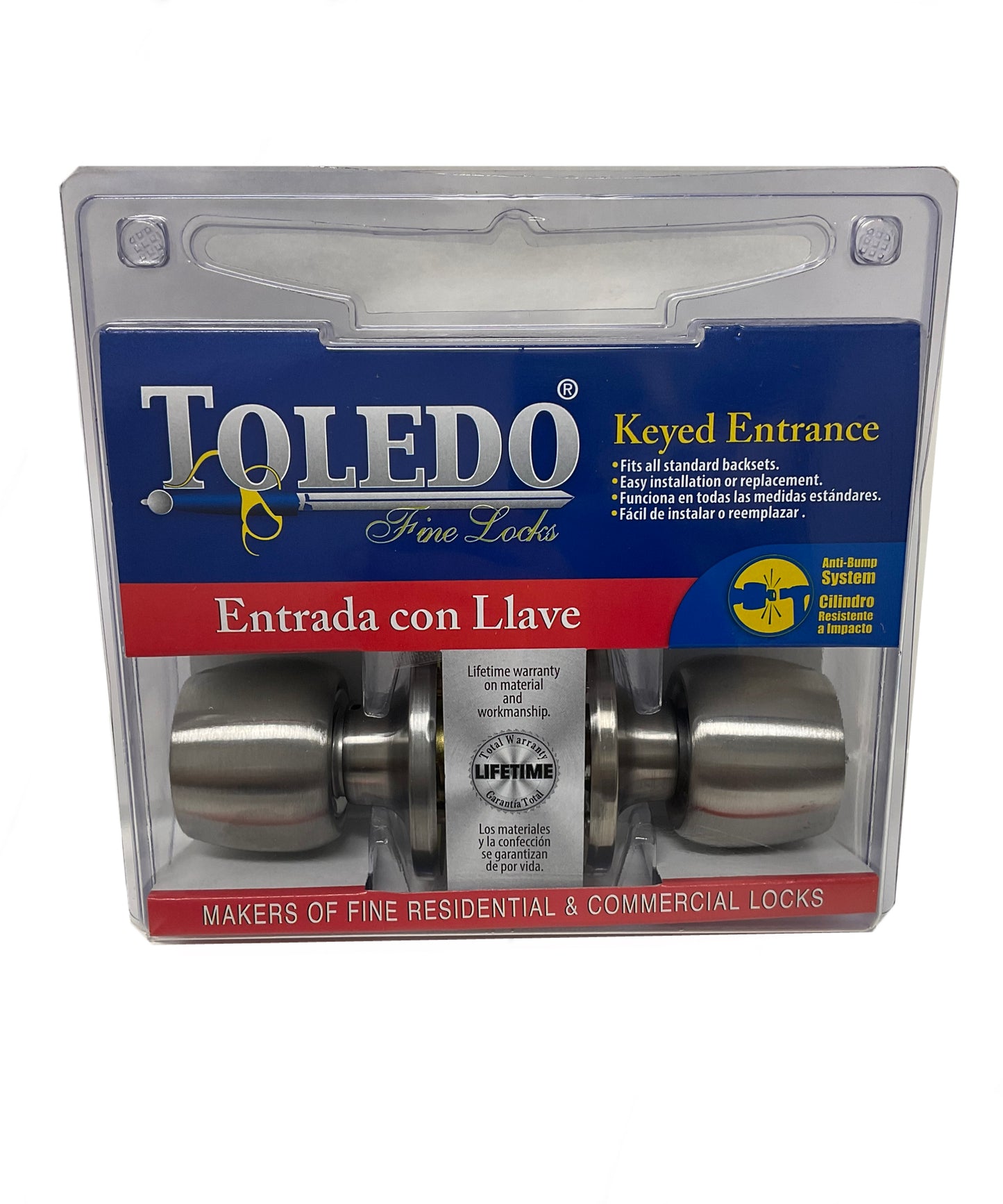 Cerradura Exterior con Llave, Málaga - Toledo Fine Locks