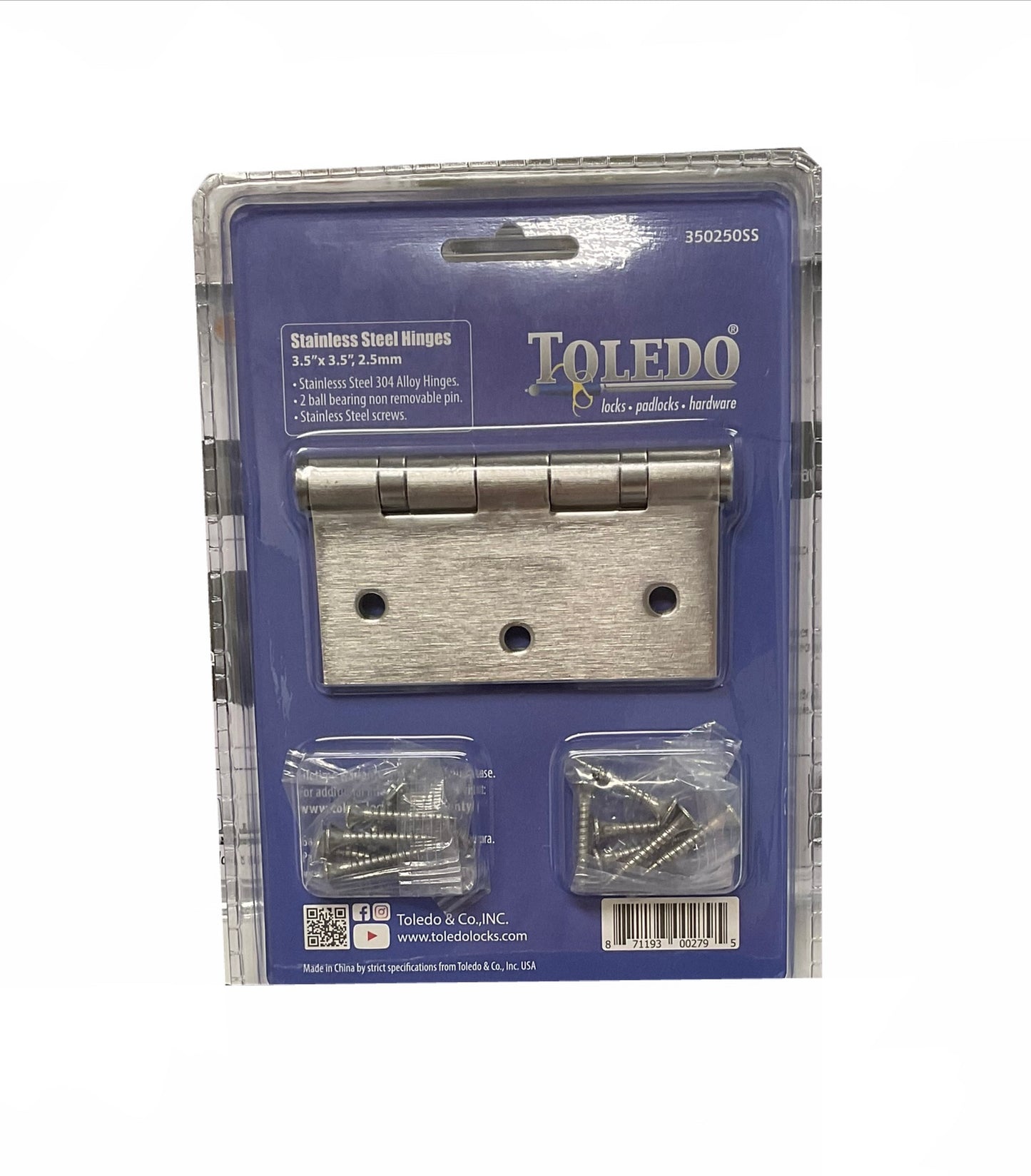 Goznes Stainless Steel - Toledo Fine Locks